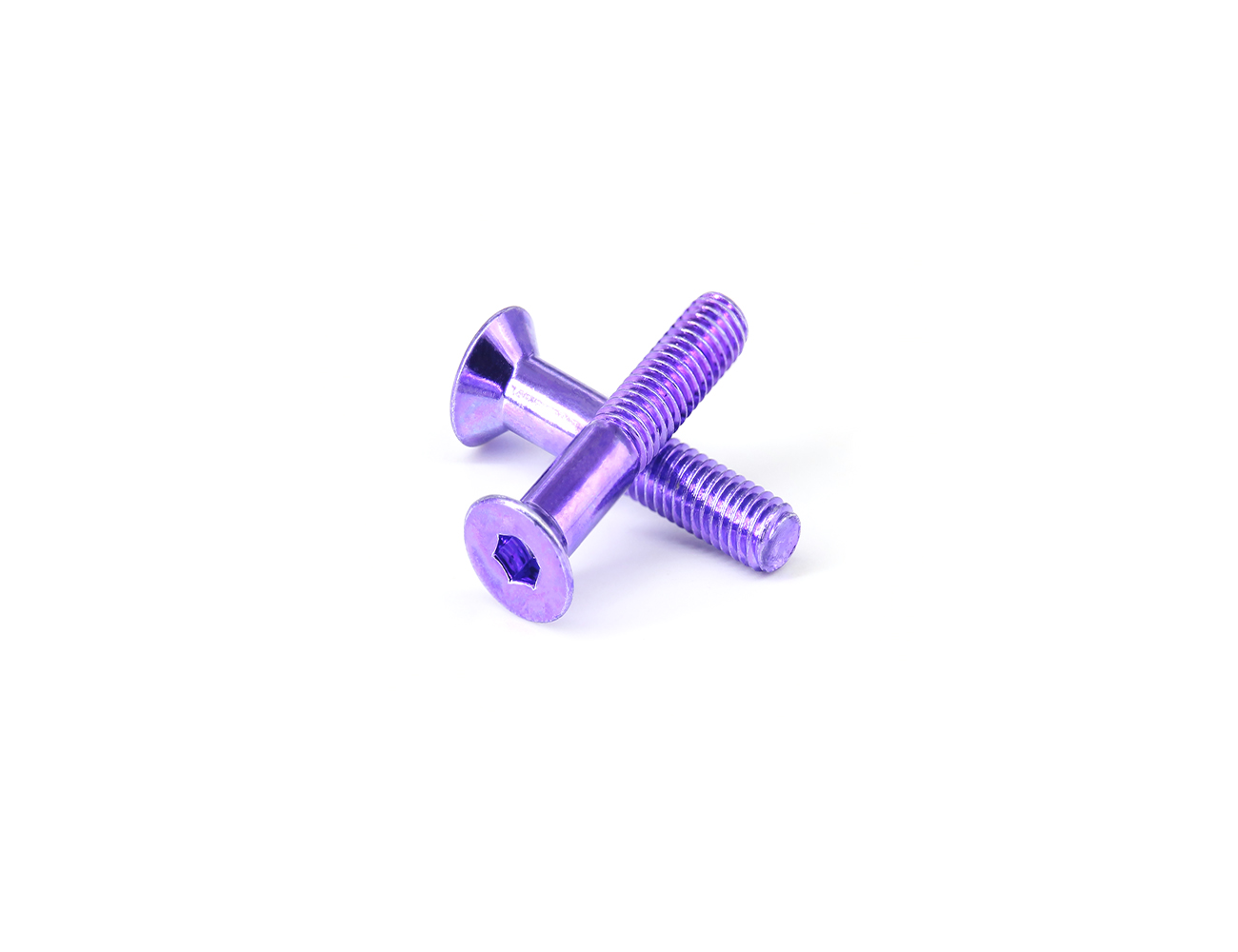 Skateboard Screws BESPEED Steel Purple Socket Countersunk Head Truck Bolts