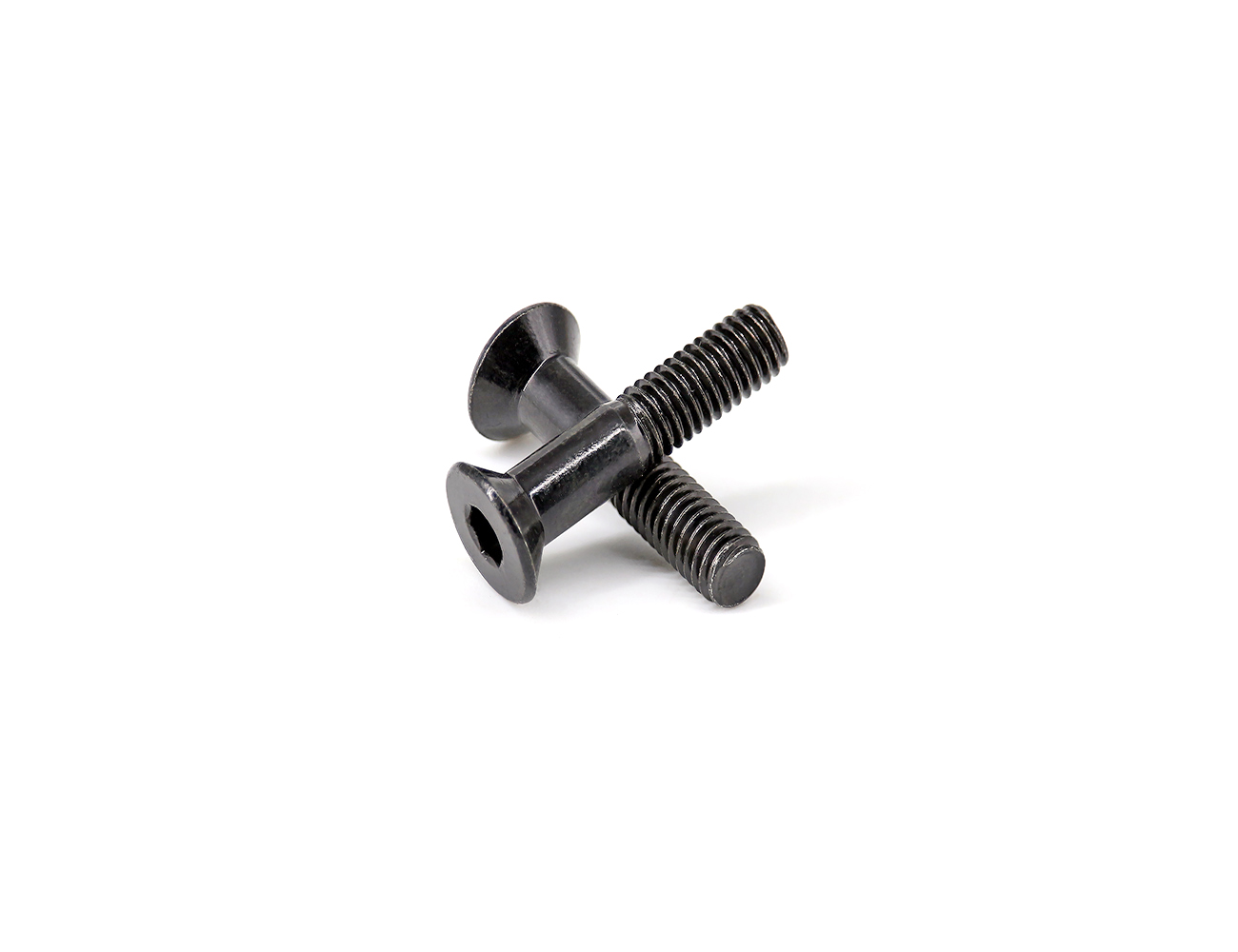 Skateboard Bolts BESPEED Steel Black Socket Countersunk Head Truck Screws Eco-Friendly Black Zinc Plating