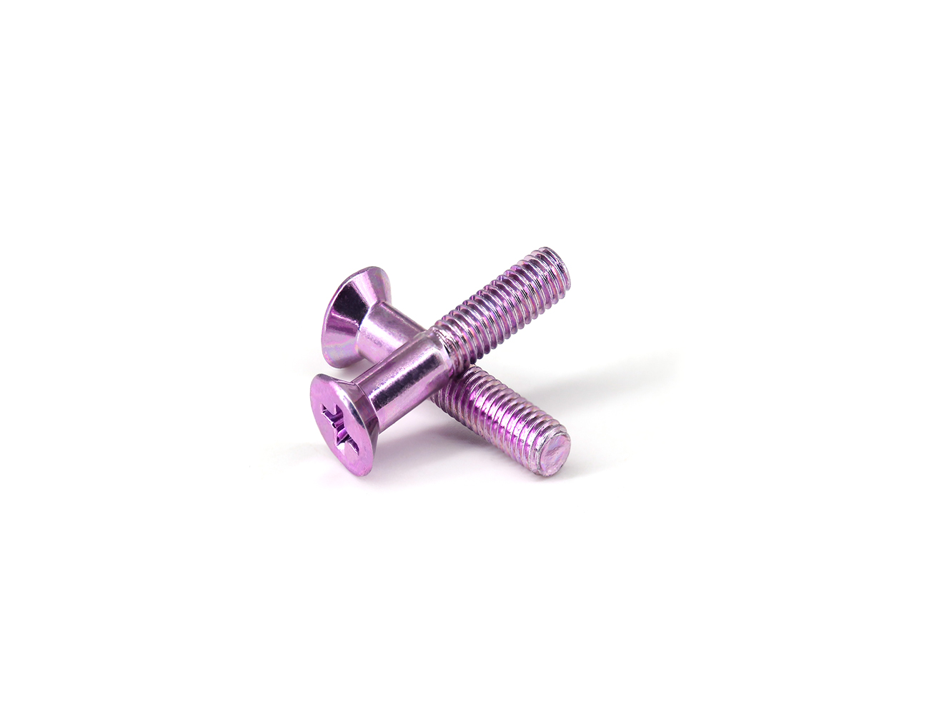 Skateboard Accessories Truck Screws BESPEED Steel Pink Phillips Countersunk Head Truck Bolts