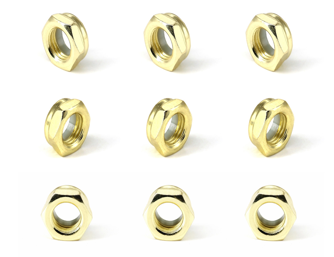 Kingpin Nuts Skateboard Components BESPEED Steel Bronze Hexagon Lock Nuts For Skateboard Kingpin