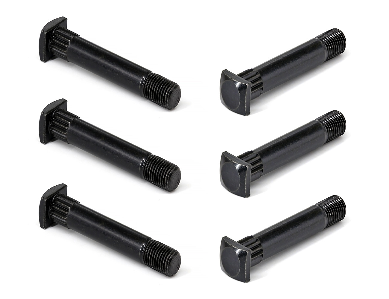 Skateboard Components Kingpin Bolts BESPEED Steel Black Square Head Knurl Kingpin Bolts Eco-Friendly Black Zinc Plating