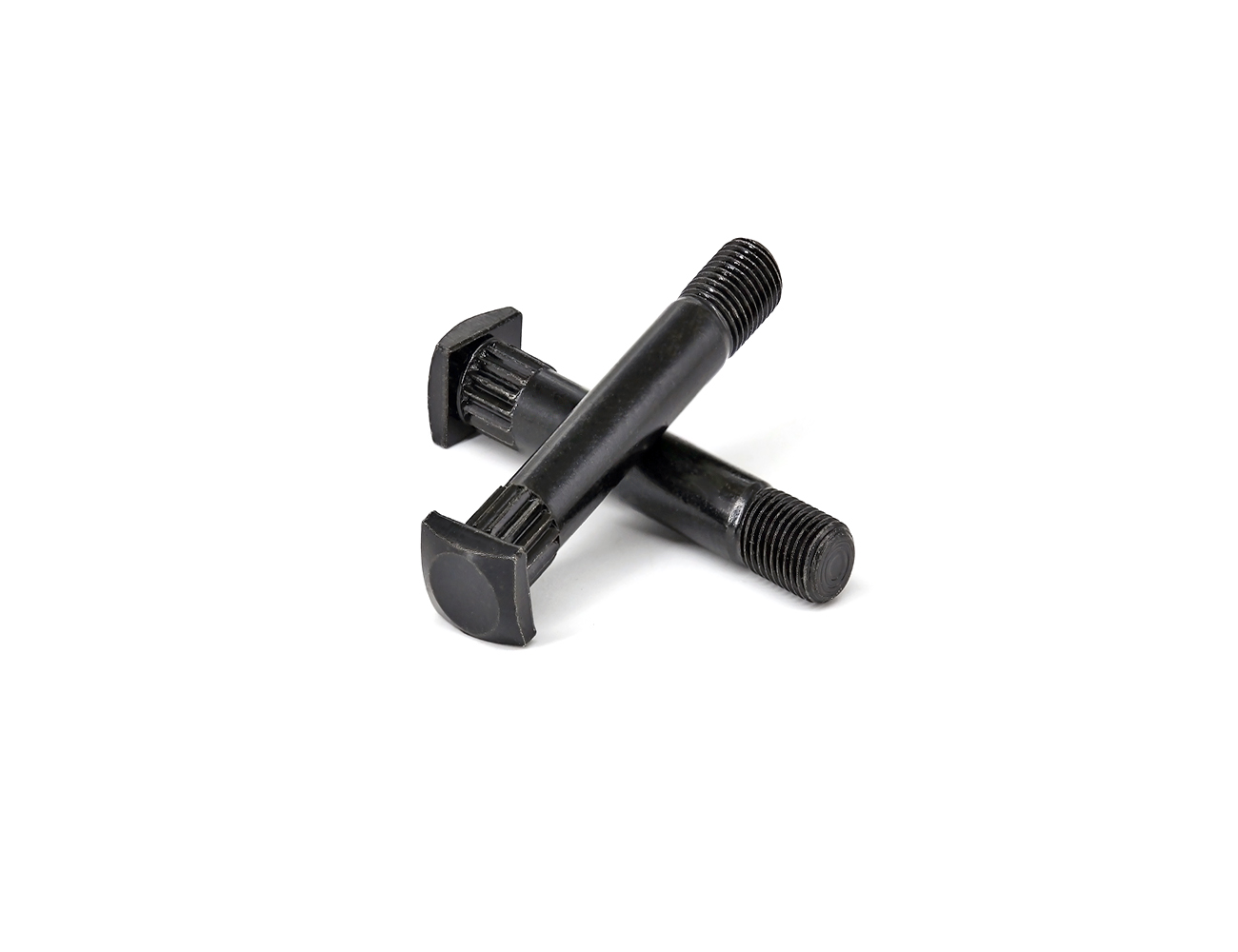 Skateboard Components Kingpin Bolts BESPEED Steel Black Square Head Knurl Kingpin Bolts Eco-Friendly Black Zinc Plating