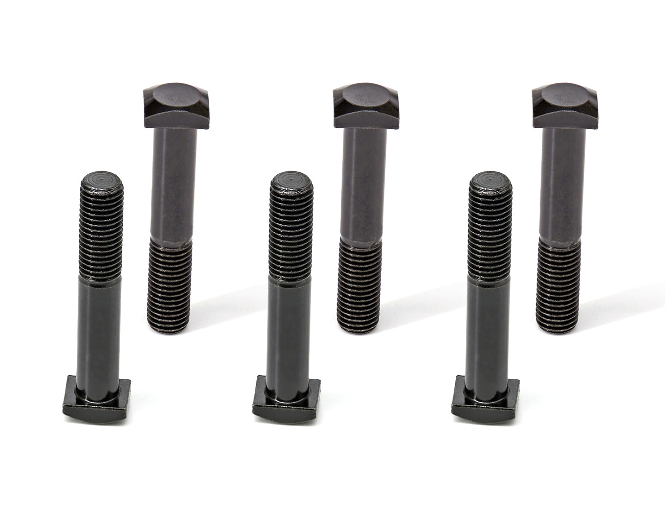 Skateboard Hardware Kingpin Bolts BESPEED Steel Black Square Head Kingpin Bolts Eco-Friendly Black Zinc Plating