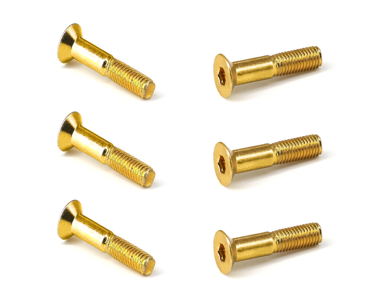 Skateboard Components Truck Bolts BESPEED Steel Yellow Socket Countersunk Head Truck Screws