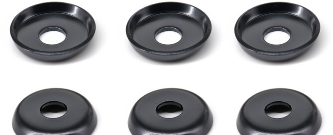 Washer For Skateboard Bushings BESPEED Steel Black Upper Cup Washers Electrophoresis Black