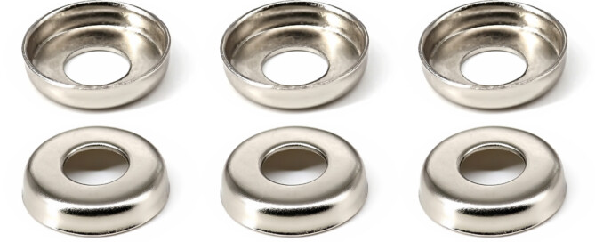 Skateboard Truck Bushings Washers BESPEED Steel Silver Cup Washers Nickel Plating