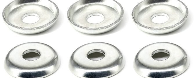 Skateboard Components Bushings Washers BESPEED Steel Silver Cup Washers Eco-Friendly White Zinc Plating