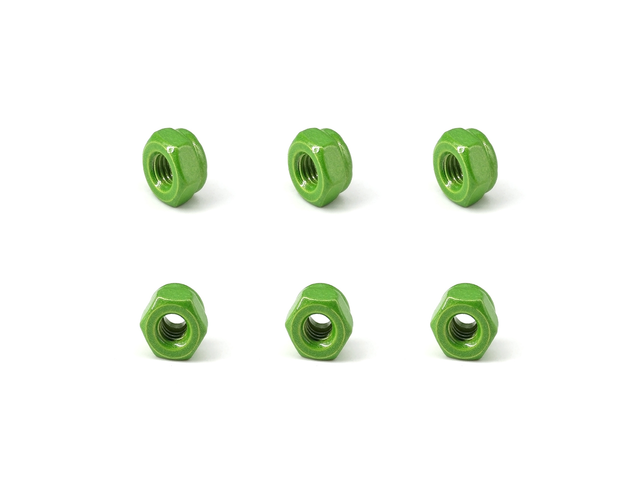 Skateboard Mounting Accessories Nuts BESPEEED Green Hexagon Nylon Lock Nuts For Skateboard Truck