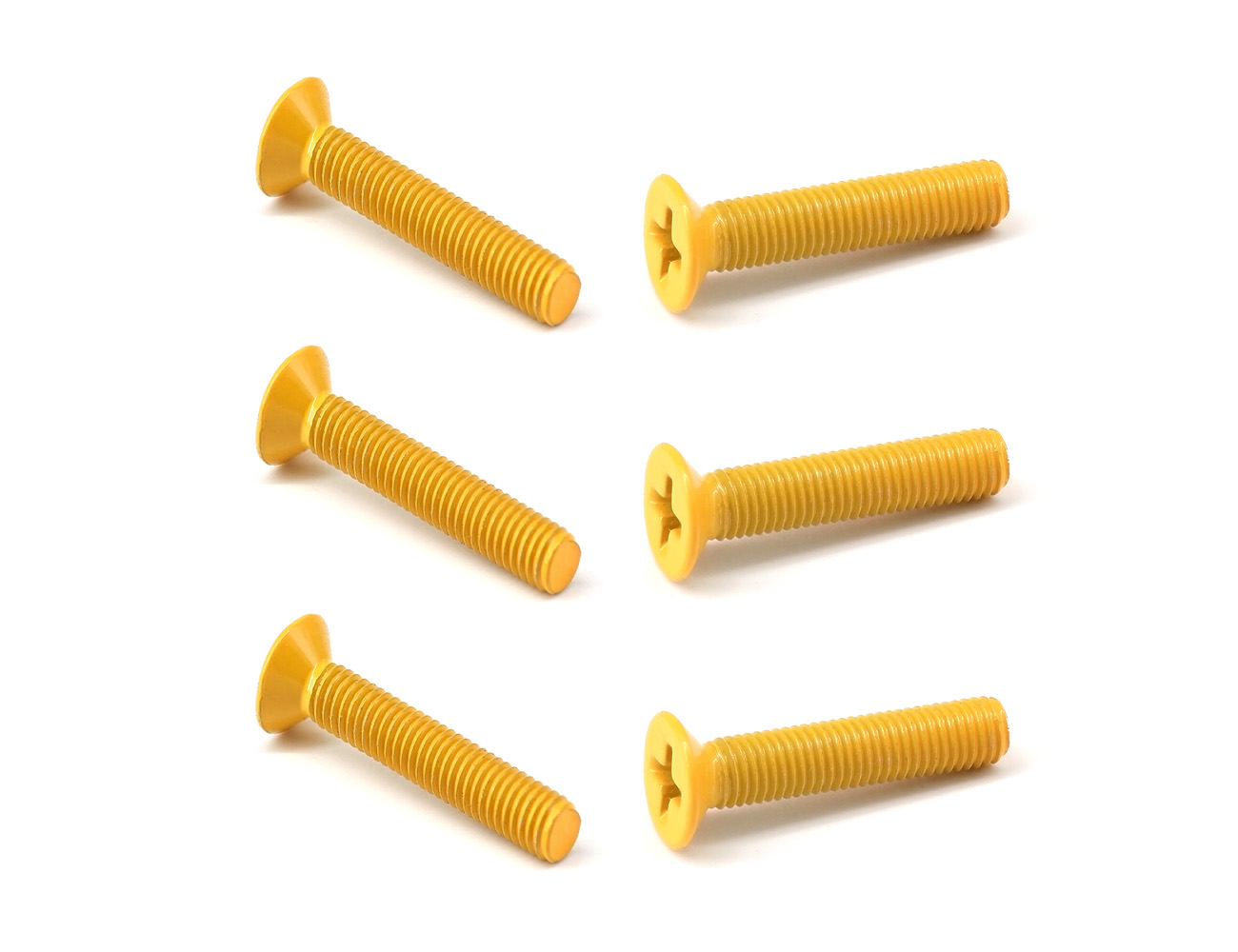 Skateboard Components Truck Screws BESPEED Orange Countersunk Head Phillips Full Thread Truck Bolts