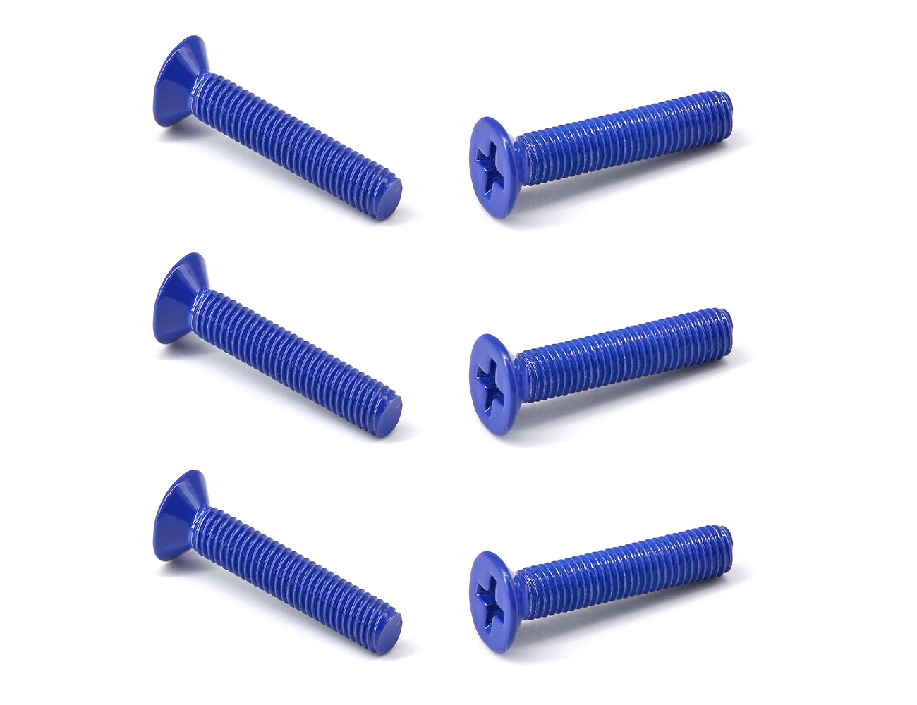 Skateboard Truck Parts Screws BESPEEED Navy Blue Flat Head Phillips Full Thread Truck Bolts