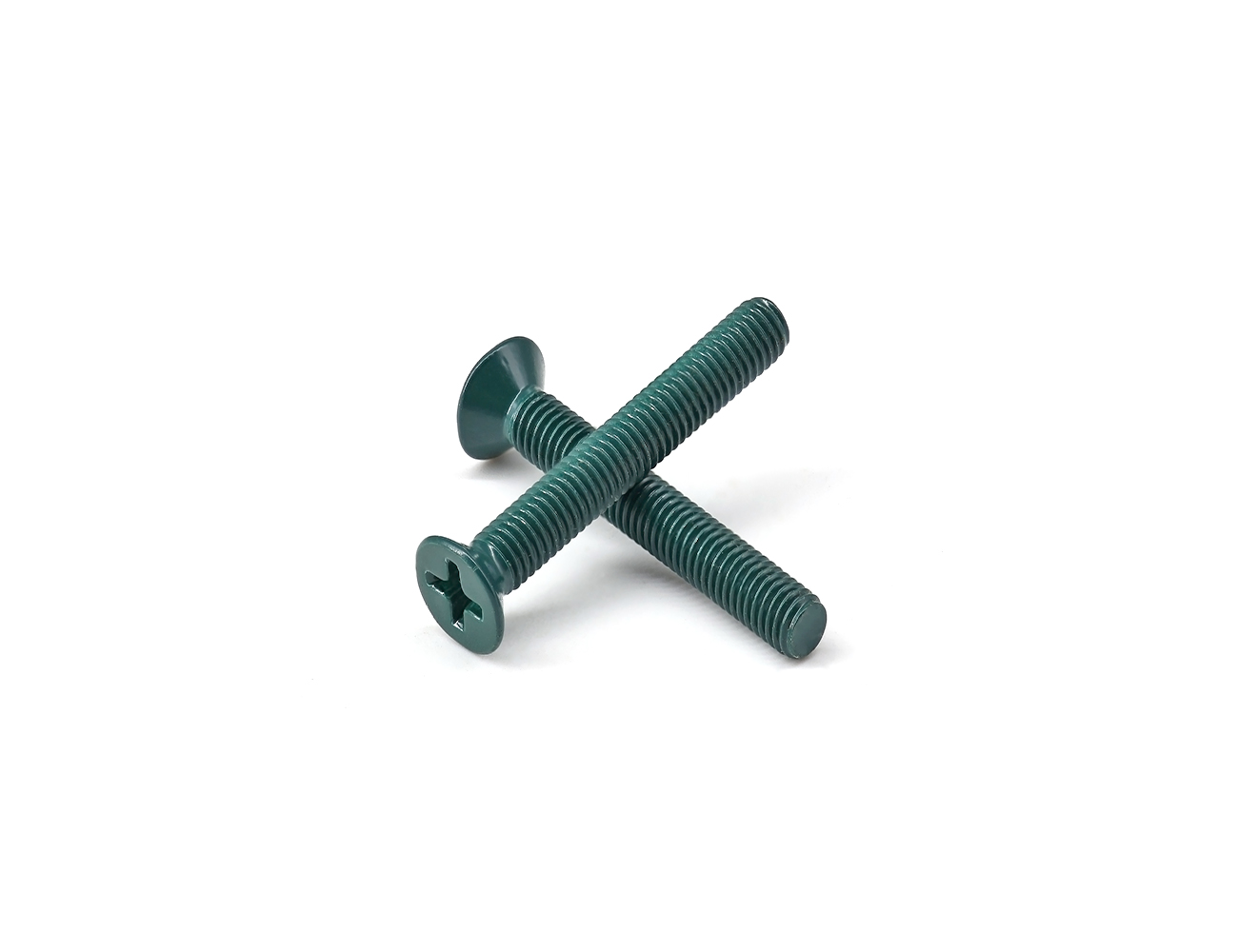 Skateboard Truck Components Screws BESPEED Dark Green Flat Head Phillips Full Thread Truck Bolts