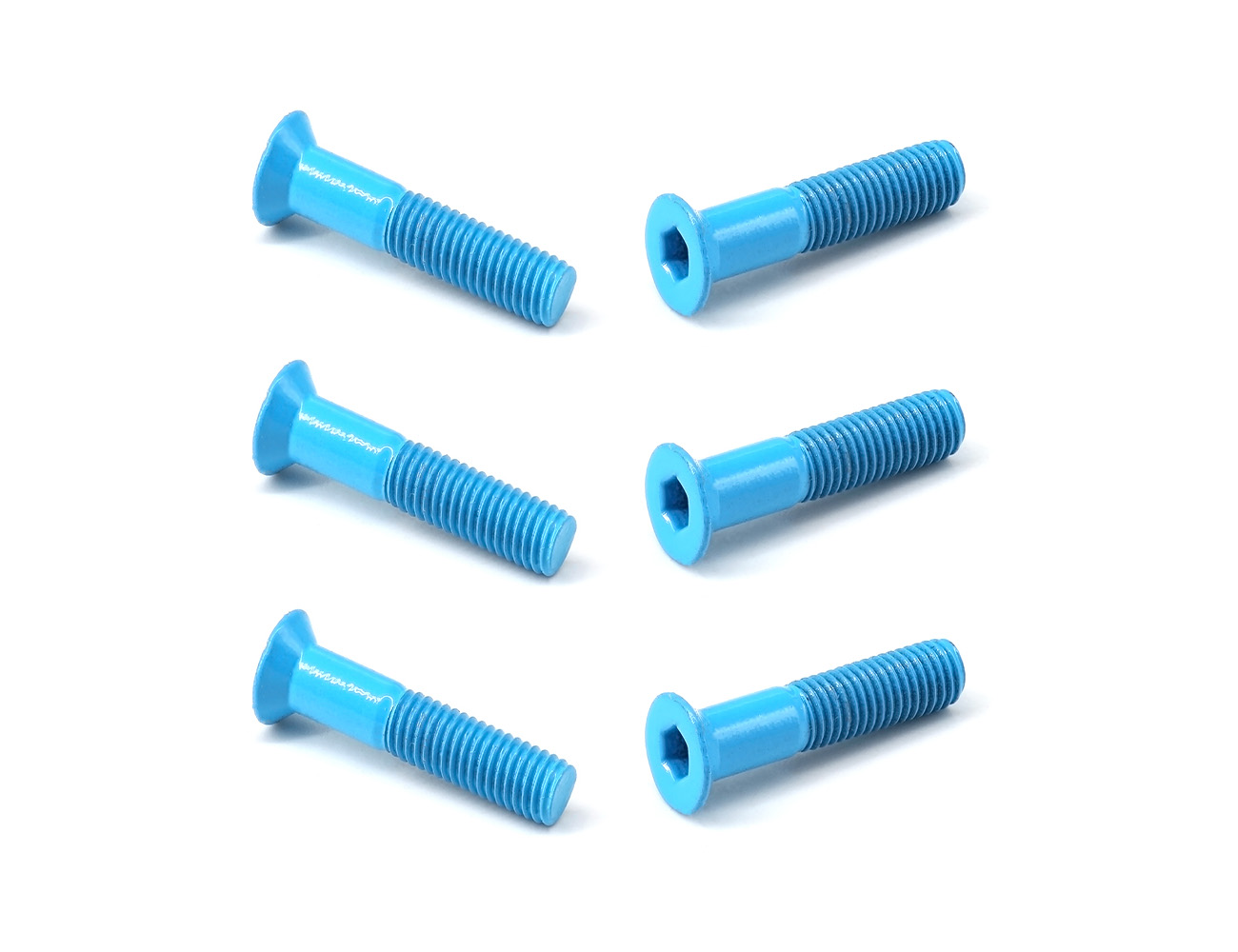 Skateboard Truck Parts Bolts BESPEED Blue Countersunk Head Phillips Full Thread Truck Screws