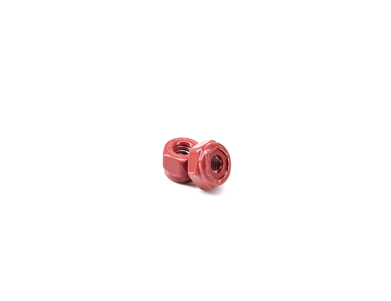 Skateboard Mounting Parts Nuts BESPEED Steel Red Hexagon Nylon Lock Nuts For Skateboard Truck