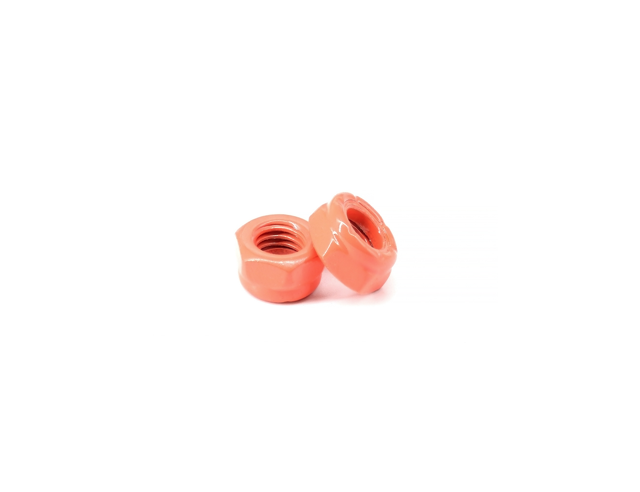 Nuts For Skateboard Truck Axle BESPEED Red Steel Hexagon Nylon Lock Nuts