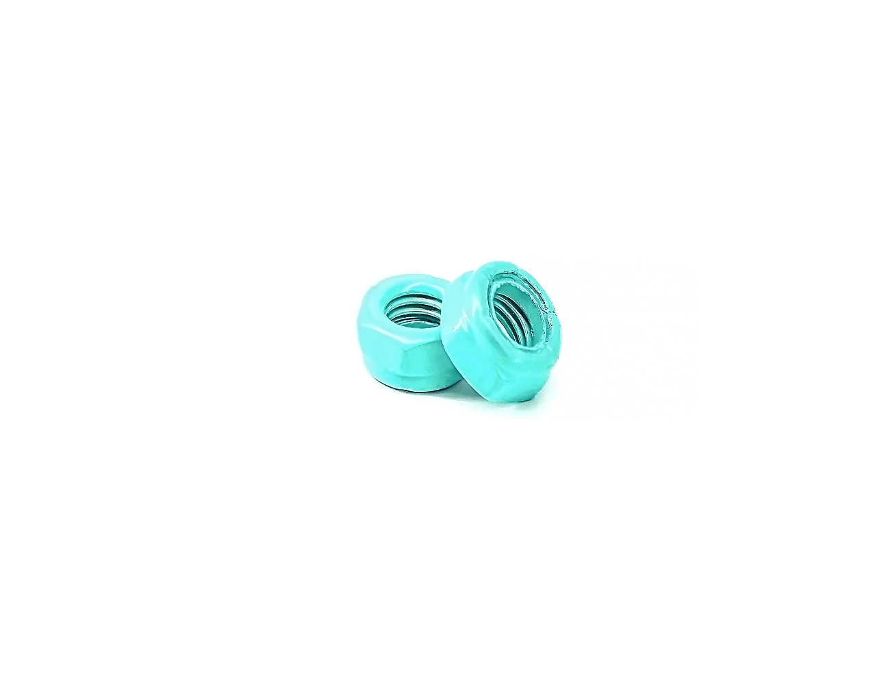 Longboard Truck Axle Nuts BESPEED Blue Steel Hexagon Nylon Lock Nuts For Skateboard Axle