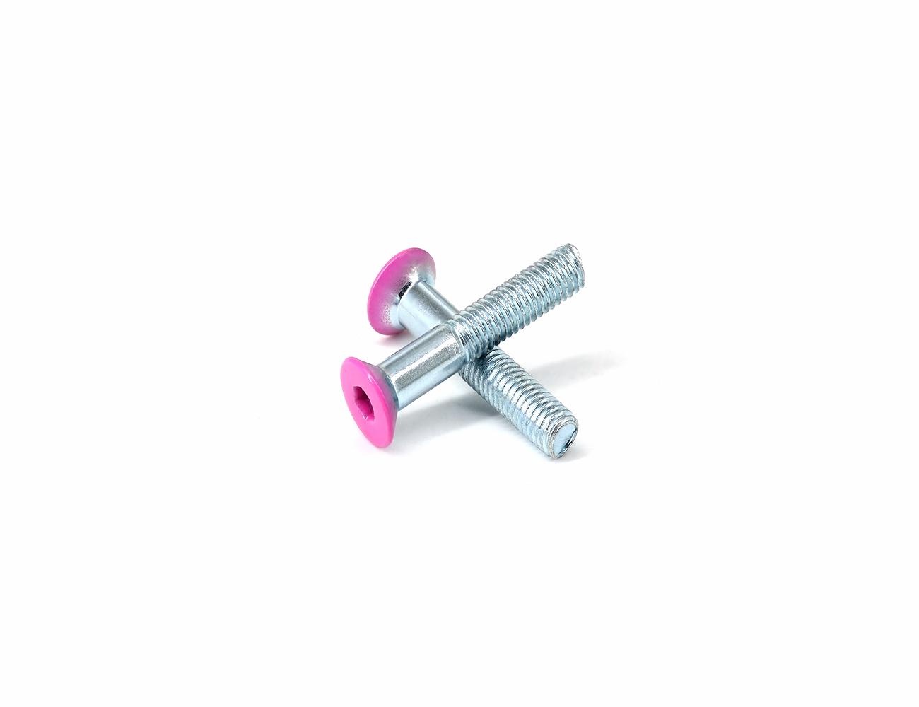 Skateboard Hardware Screws BESPEED Steel Pink Coated Head Flat Head Socket Truck Bolts Eco-Friendly Blue Zinc Plating