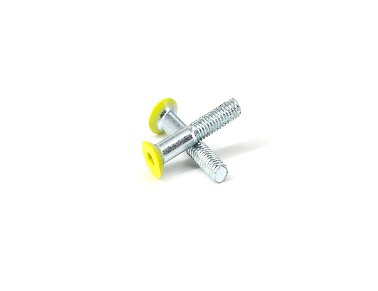 Skateboard Mounting Bolts BESPEED Steel Yellow Coated Head Flat Head Socket Truck Bolts Eco-Friendly Blue Zinc Plating