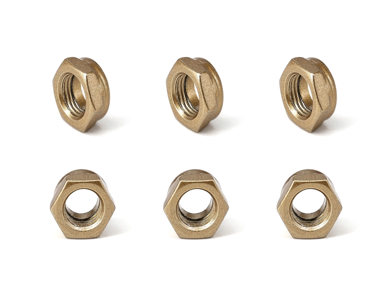 Kingpin Nuts Skateboard BESPEED Steel Golden Hexagon Nylon Lock Nuts For Skateboard Kingpin