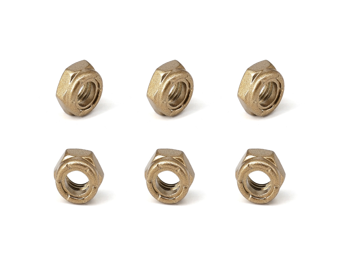 Axle Nuts Longboard Hardware BESPEED Steel Golden Hexagon Nylon Lock Nuts For Skateboard Axle