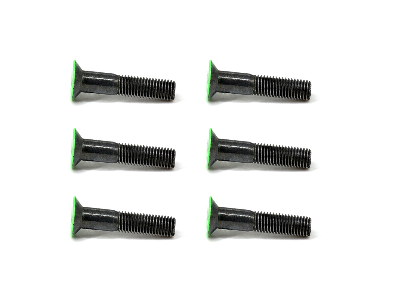 Skateboard Deck Screws BESPEED Steel Green Coated Head Flat Head Socket Truck Bolts Eco-Friendly Black Zinc Plating