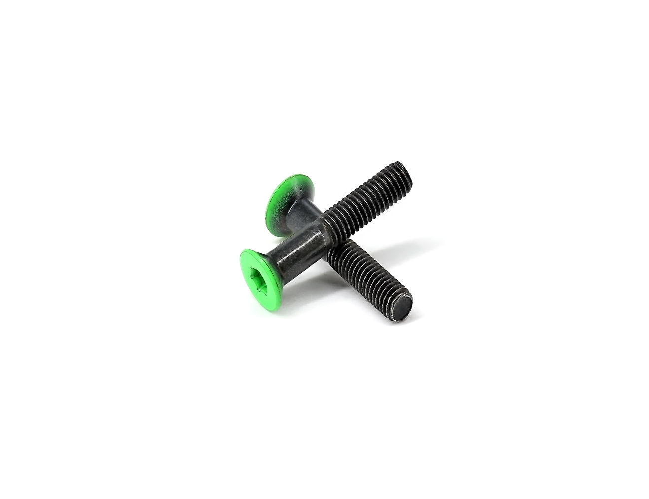 Skateboard Deck Screws BESPEED Steel Green Coated Head Flat Head Socket Truck Bolts Eco-Friendly Black Zinc Plating