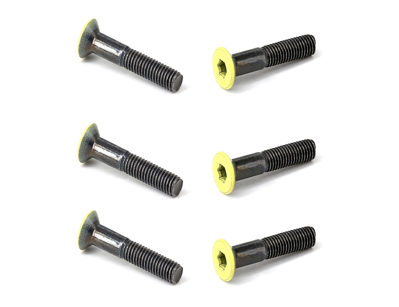 Bolts For Skateboard Trucks BESPEED Steel Yellow Coated Head Flat Head Socket Truck Bolts Eco-Friendly Black Zinc Plating