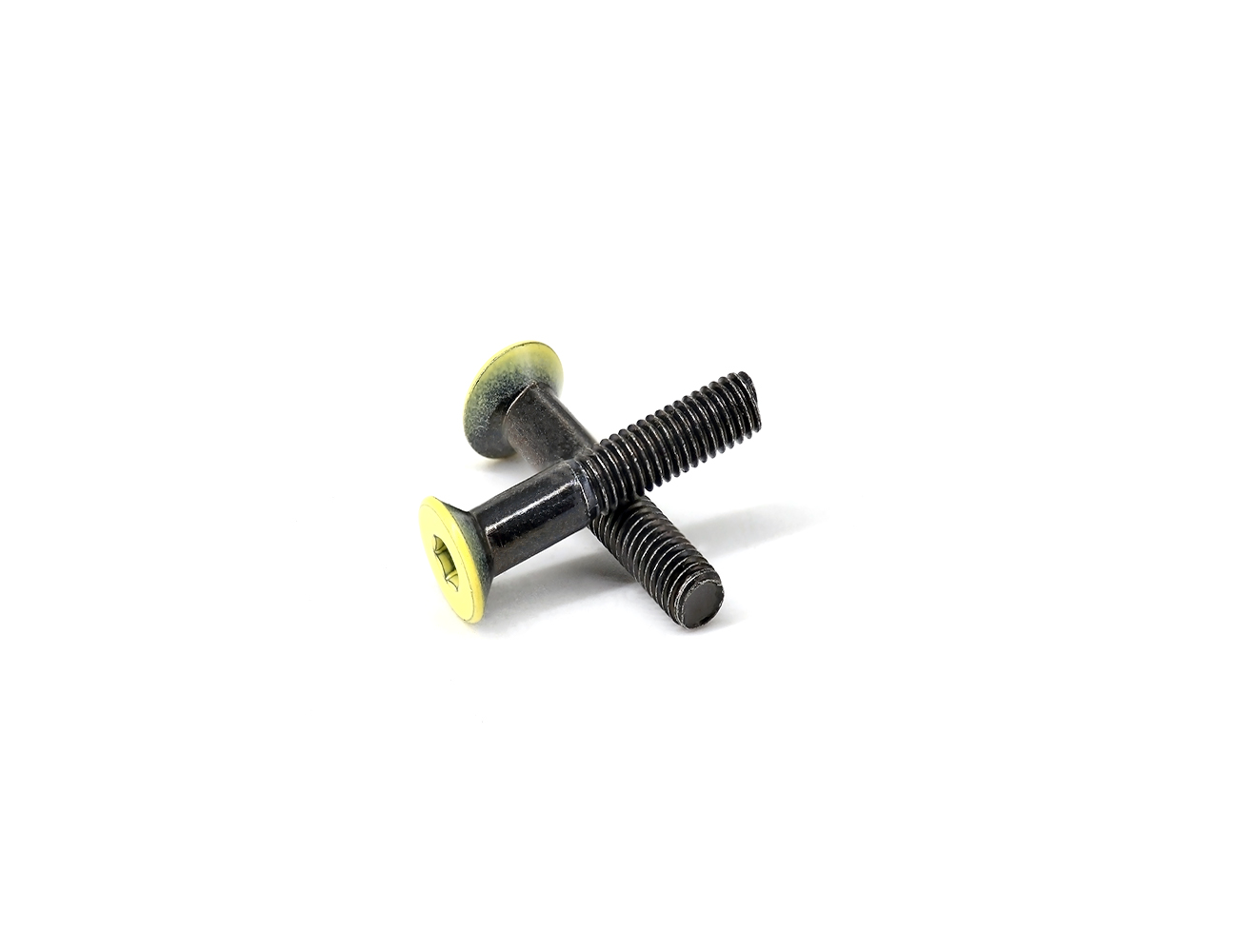 Bolts For Skateboard Trucks BESPEED Steel Yellow Coated Head Flat Head Socket Truck Bolts Eco-Friendly Black Zinc Plating