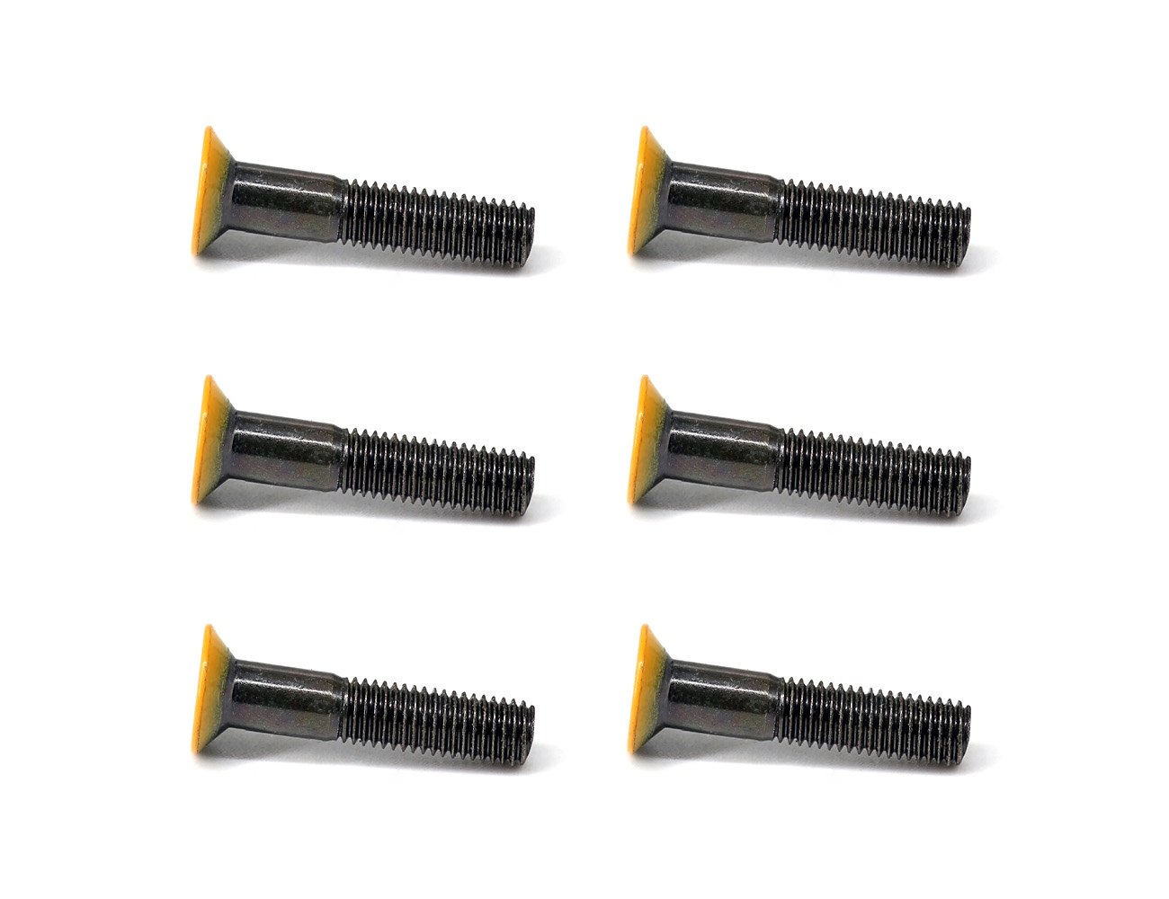 Bolts For Skateboard Deck BESPEED Steel Orange Coated Head Flat Head Socket Truck Bolts Eco-Friendly Black Zinc Plating