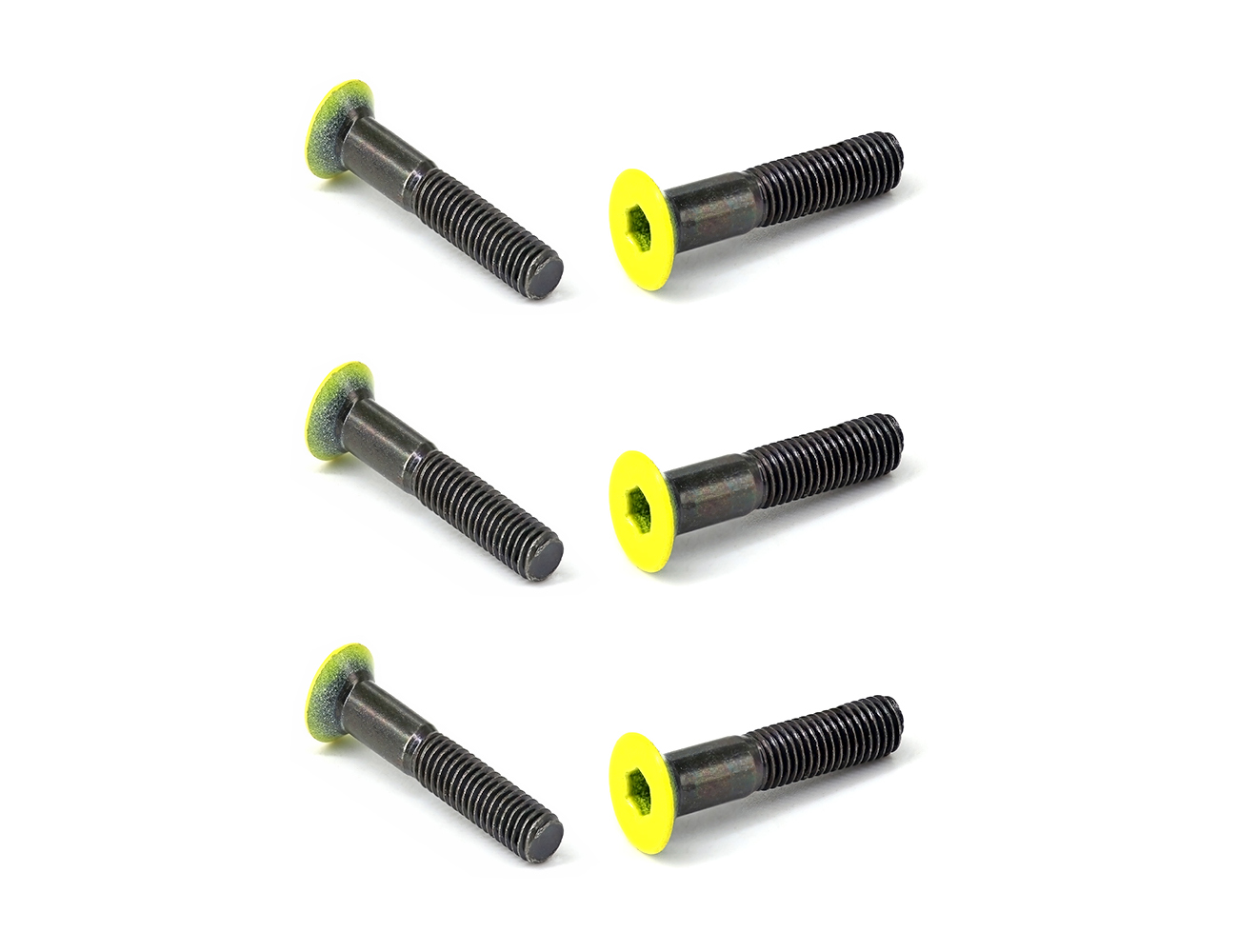 Skateboard Truck Mount Screws BESPEED Steel Yellow Coated Head Countersunk Head Socket Truck Bolts Eco-Friendly Black Zinc Plating