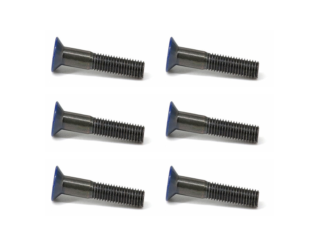 Truck Bolts Skateboard BESPEED Steel Deep Blue Coated Head Flat Head Socket Truck Bolts Eco-Friendly Black Zinc Plating