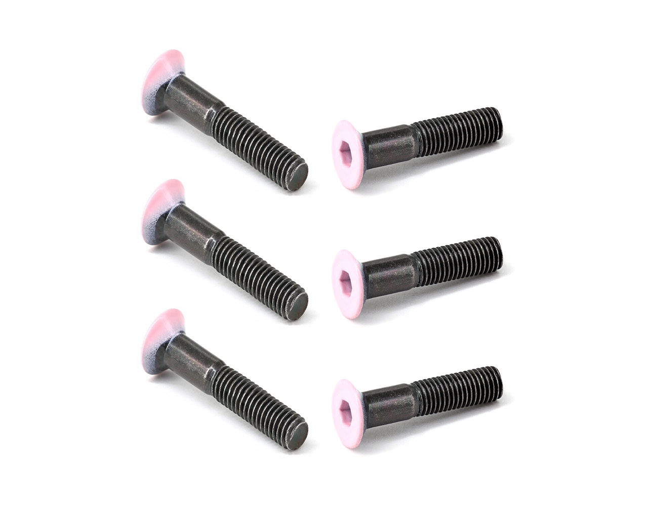 Skateboard Truck Bridge Bolts BESPEED Steel Pink Coated Head Flat Head Socket Truck Bolts Eco-Friendly Black Zinc Plating