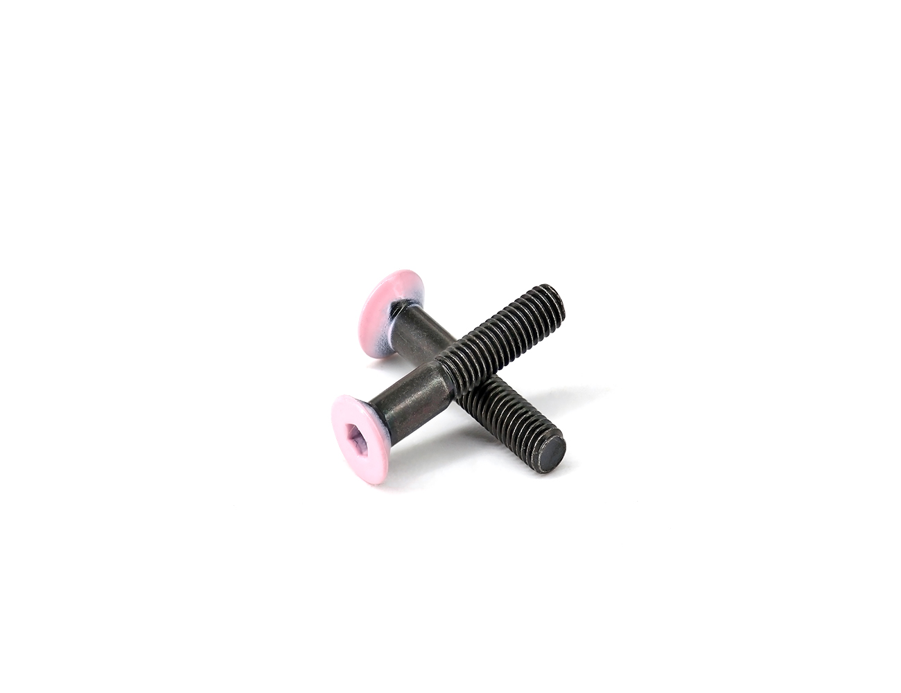 Skateboard Truck Bridge Bolts BESPEED Steel Pink Coated Head Flat Head Socket Truck Bolts Eco-Friendly Black Zinc Plating