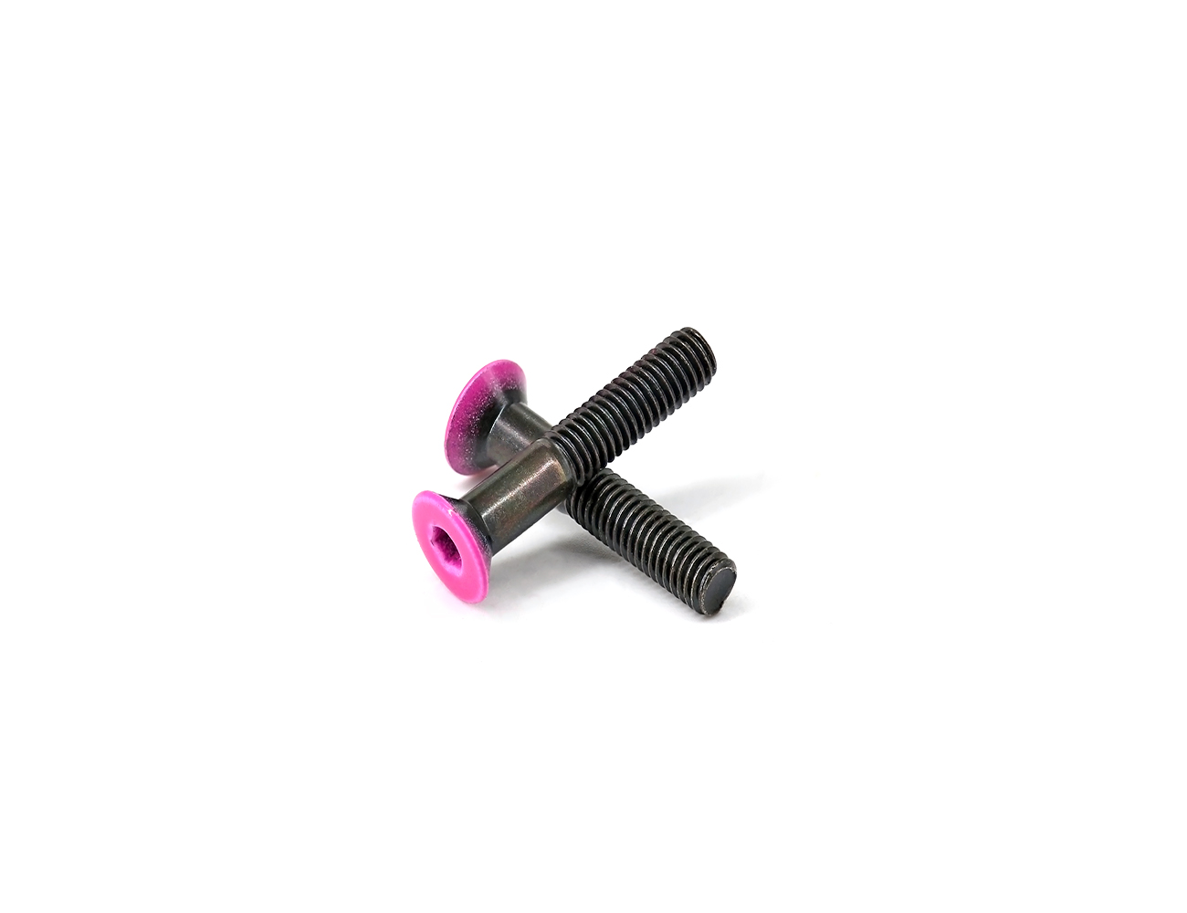 Skateboard Truck Hardware Screws BESPEED Steel Rose Red Coated Head Flat Head Socket Truck Bolts Eco-Friendly Black Zinc Plating