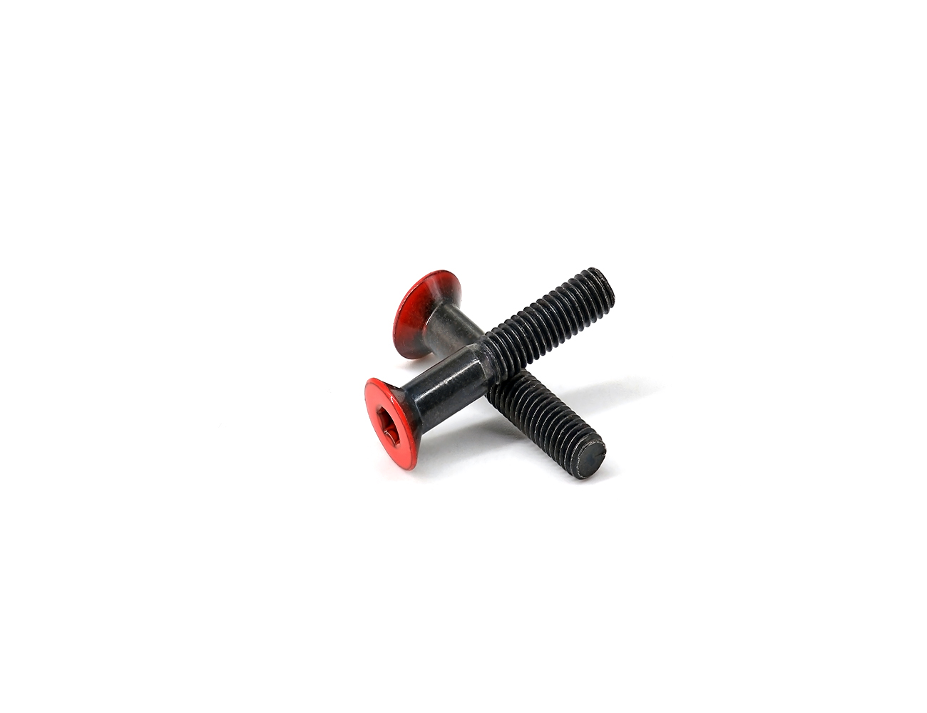 Skateboard Truck Bridge Screws BESPEED Steel Red Coated Head Countersunk Head Socket Truck Bolts Eco-Friendly Black Zinc Plating