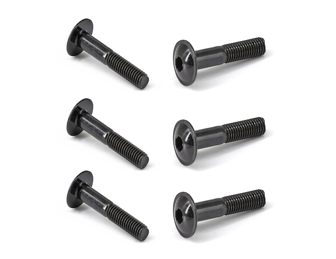 Screws For Skateboard Trucks BESPEED Steel Black Truss Head With Collar Socket Truck Bolts Eco-Friendly Black Zinc Plating