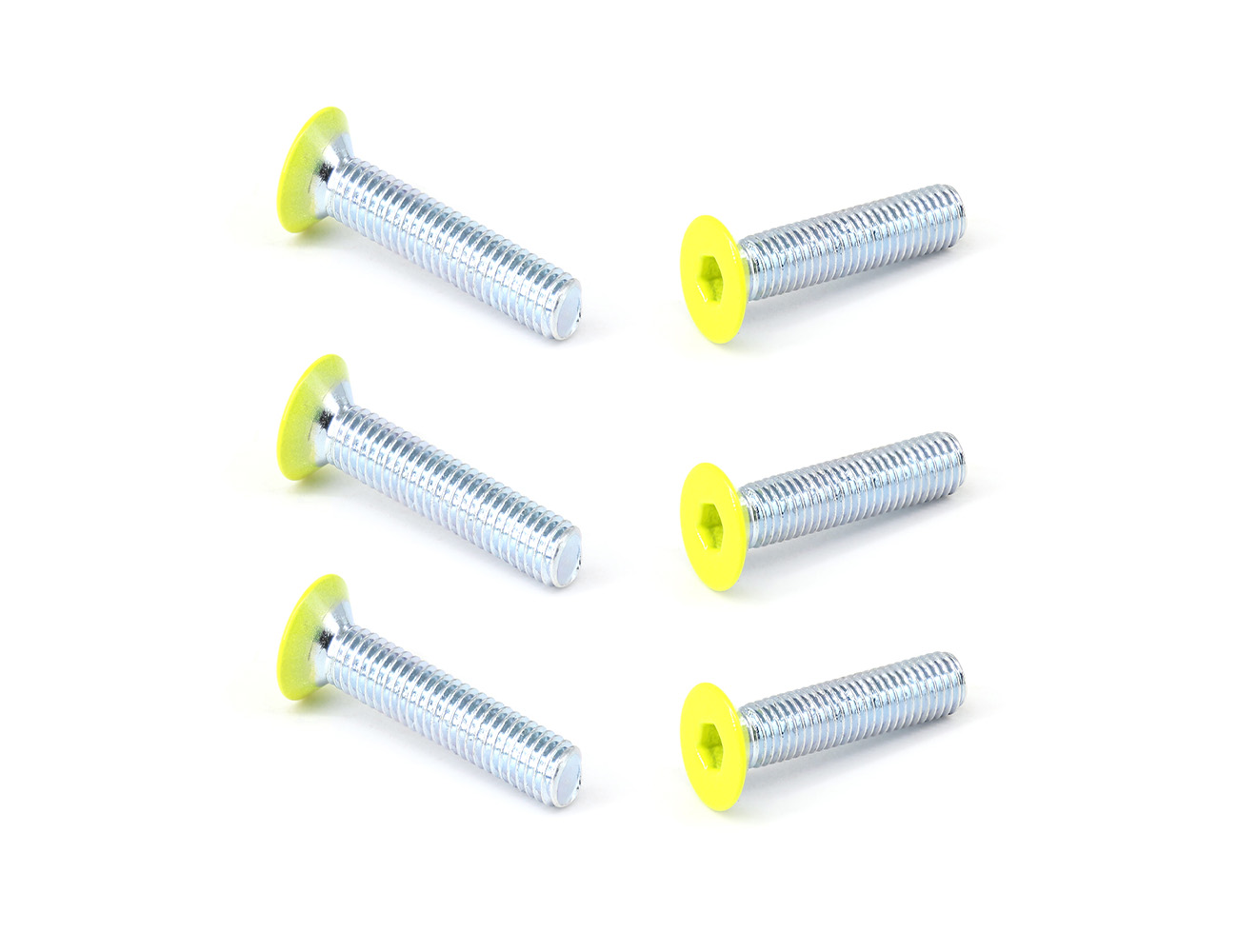 Skateboard Bridge Screws BESPEED Steel Yellow Coated Head Flat Head Socket Full Thread Truck Bolts Eco-Friendly Blue Zinc Plating