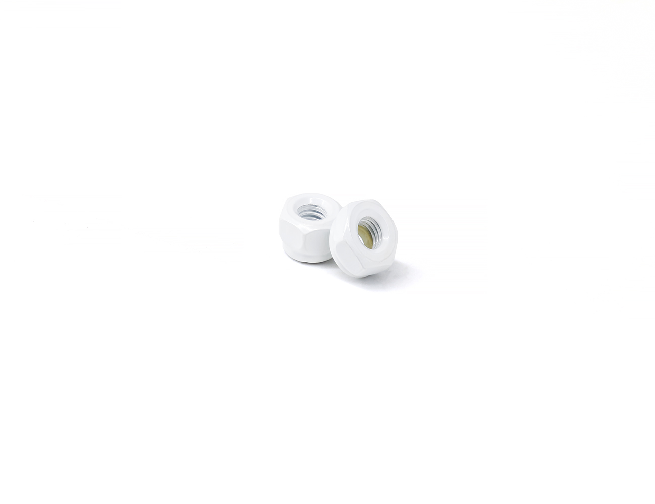 Truck Nut Skateboard BESPEED Steel White Hexagon Nylon Lock Nuts Electrophoretic White