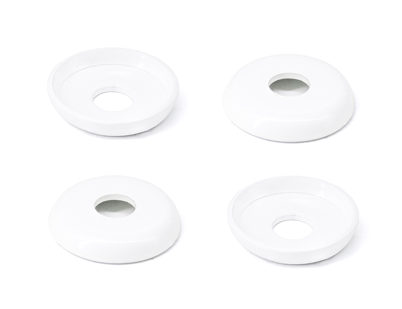 Skateboard Accessories Bushings Washers BESPEED Steel White Bushing Washers Electrophoretic White