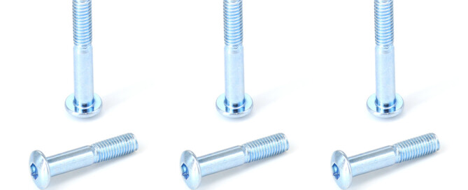 Mounting Bolts Skateboard BESPEED Steel Blue Truss Head Socket Truck Bolts for Skateboard