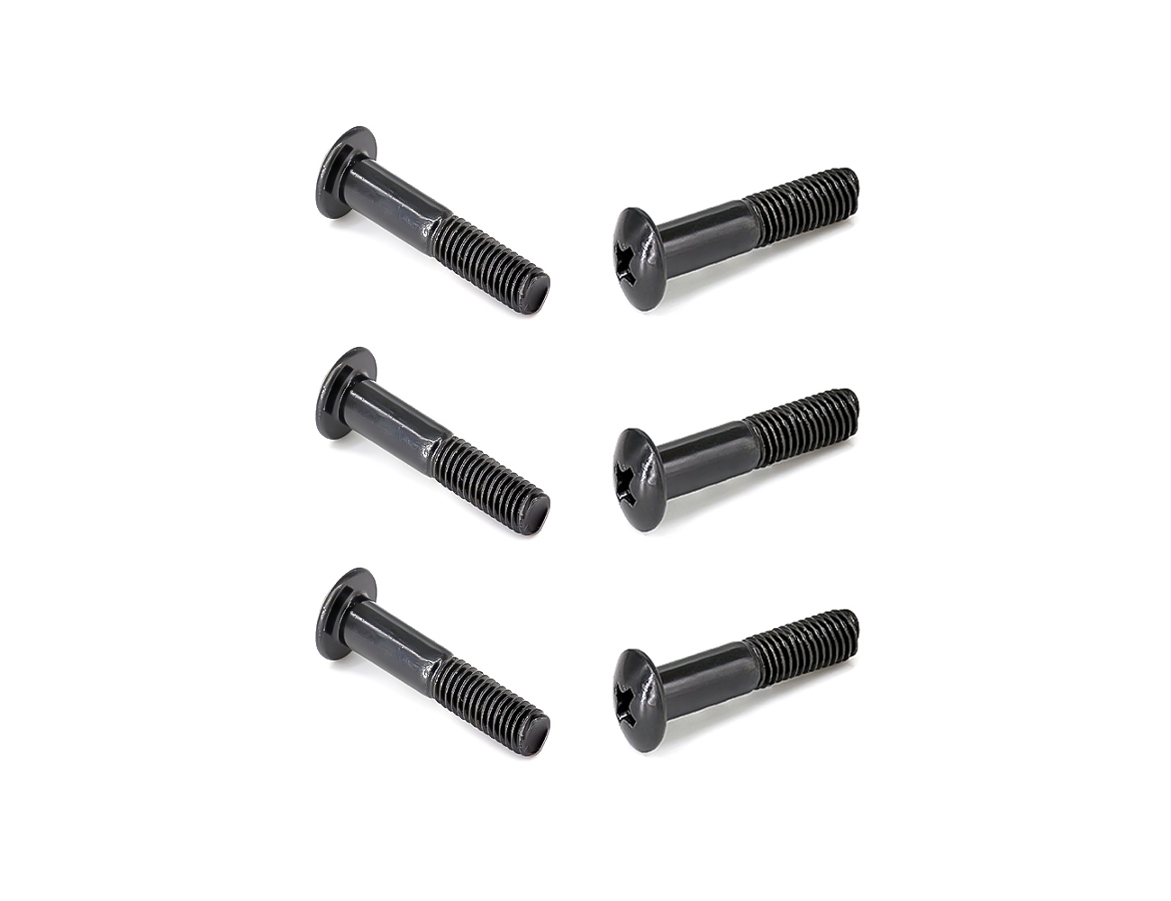 Skateboard Truck Bolt BESPEED Steel Black Truss Head Phillips Truck Bolts for Skateboard Eco-Friendly Black Zinc Plating