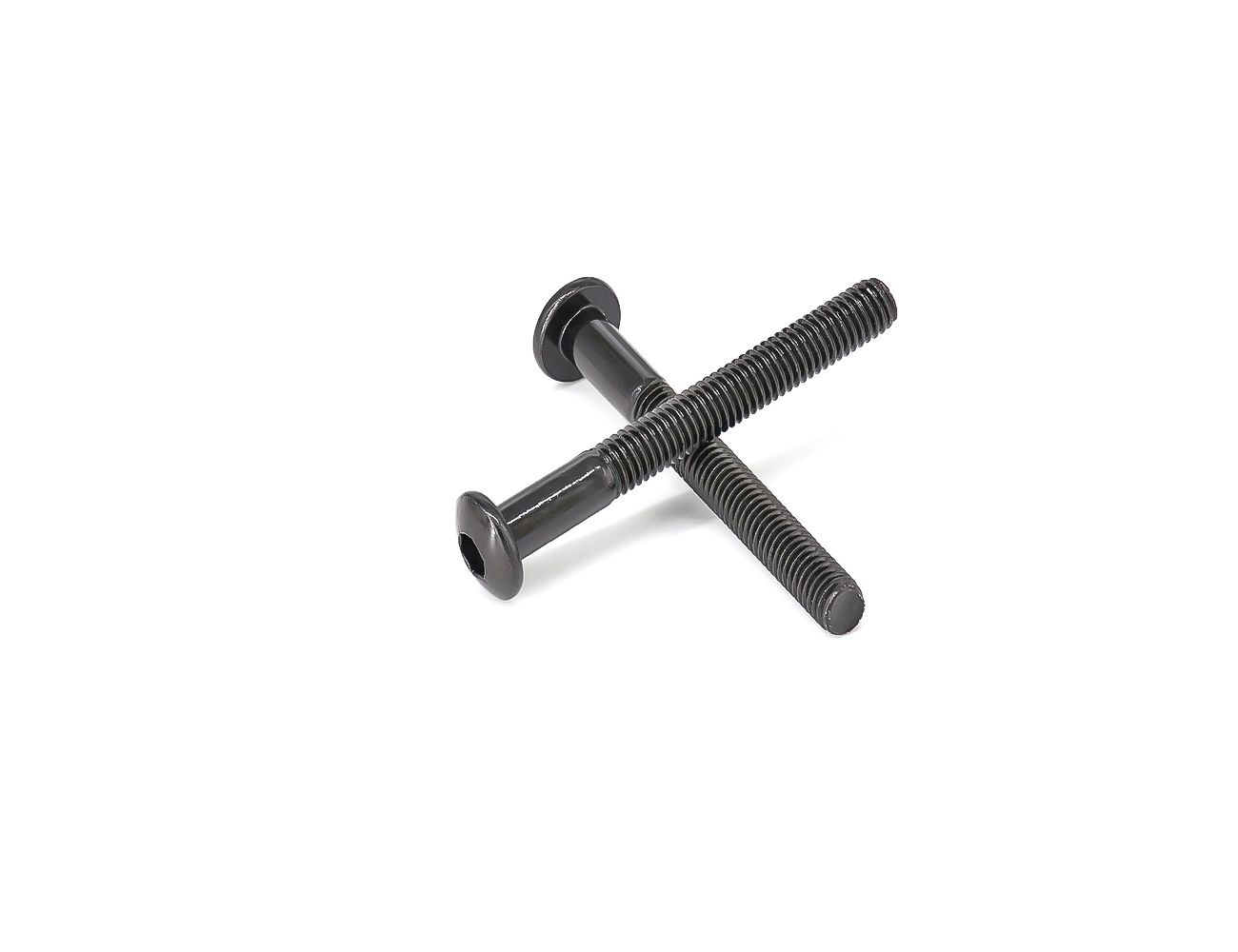 Skateboard Bolt BESPEED Steel Black Truss Head Socket Truck Bolts for Skateboard Eco-Friendly Black Zinc Plating