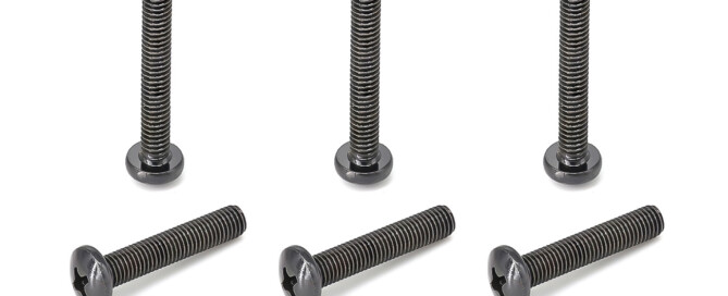 Bolt Skateboard BESPEED Steel Black Truss Head Philips Full Thread Truck Bolts for Skateboard Eco-Friendly Black Zinc Plating