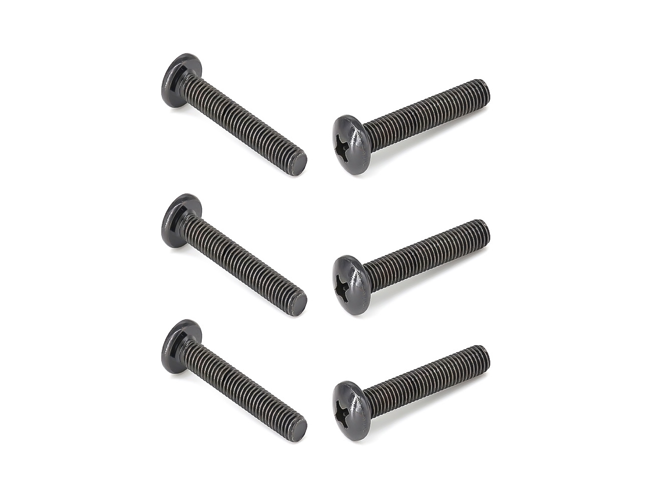 Bolt Skateboard BESPEED Steel Black Truss Head Philips Full Thread Truck Bolts for Skateboard Eco-Friendly Black Zinc Plating