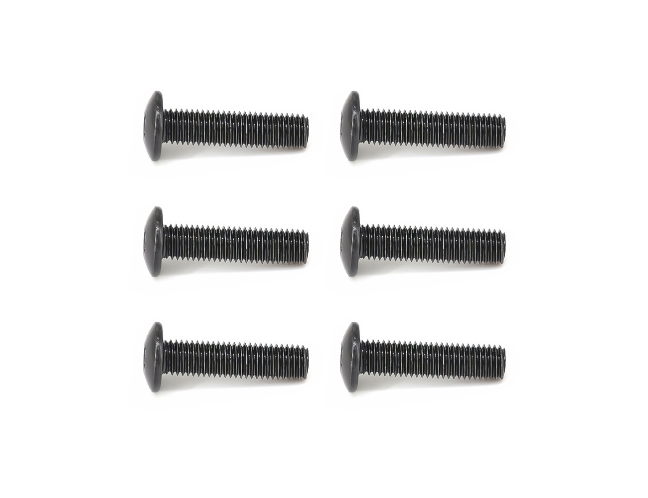 Skateboard Truck Replacement Bolts BESPEED Steel Black Truss Head Socket Full Thread Truck Bolts Eco-Friendly Black Zinc Plating