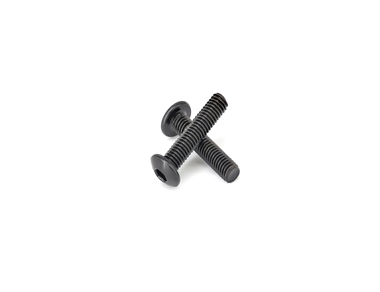 Skateboard Truck Replacement Bolts BESPEED Steel Black Truss Head Socket Full Thread Truck Bolts Eco-Friendly Black Zinc Plating