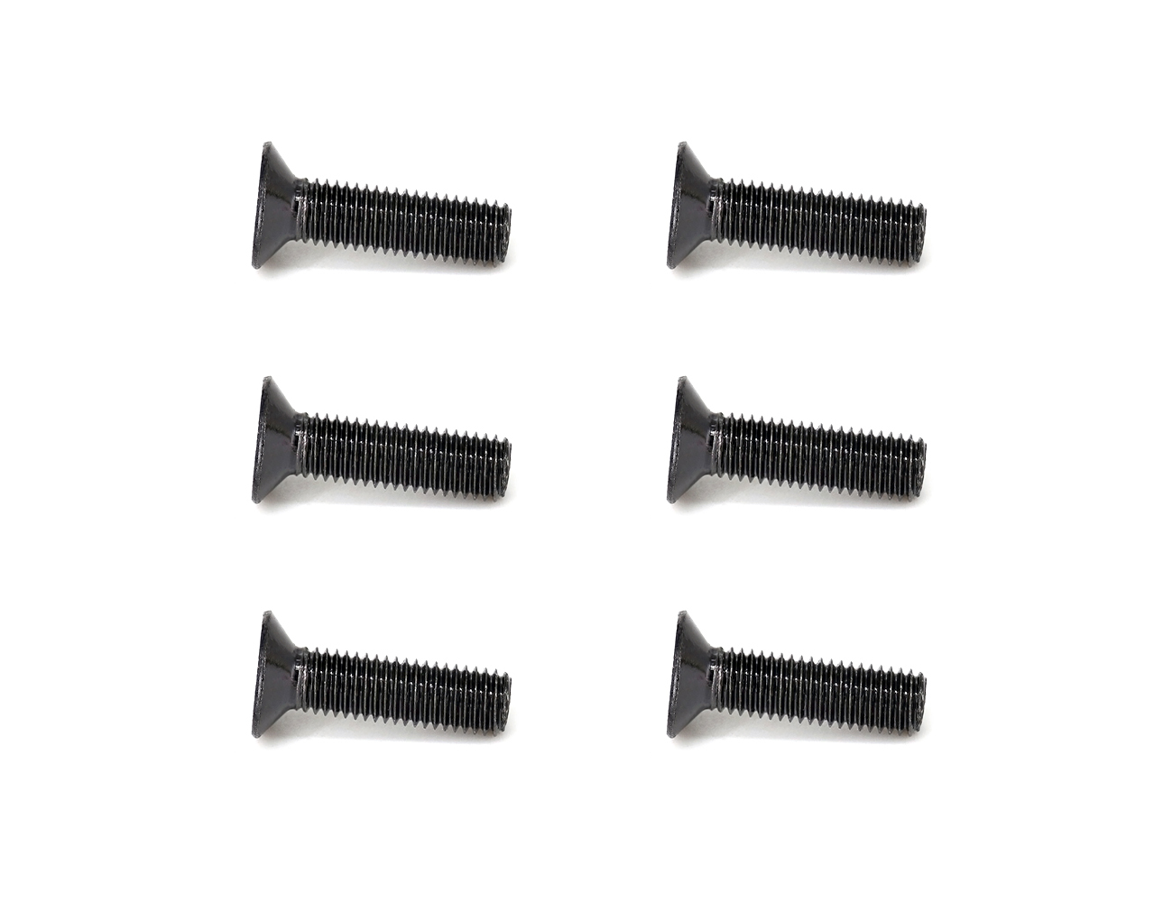 Skateboard Truck Bolts Replacement BESPEED Steel Black Flat Head Philips Full Thread Truck Bolts Eco-Friendly Black Zinc Plating