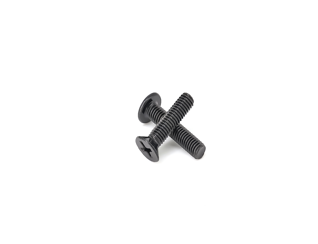 Skateboard Truck Bolts Replacement BESPEED Steel Black Flat Head Philips Full Thread Truck Bolts Eco-Friendly Black Zinc Plating