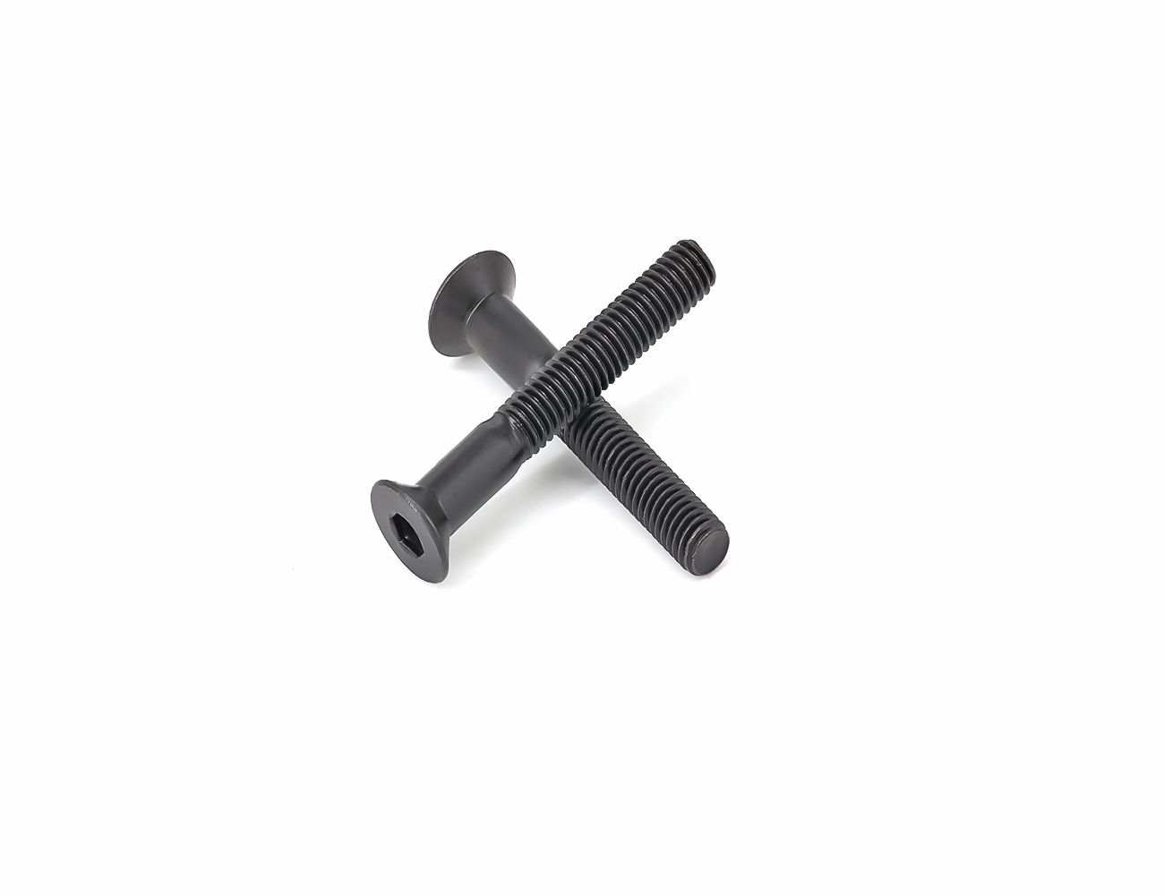 Skateboard Accessories Truck Bolts BESPEED Steel Black Flat Head Socket Truck Bolts Black Oxide