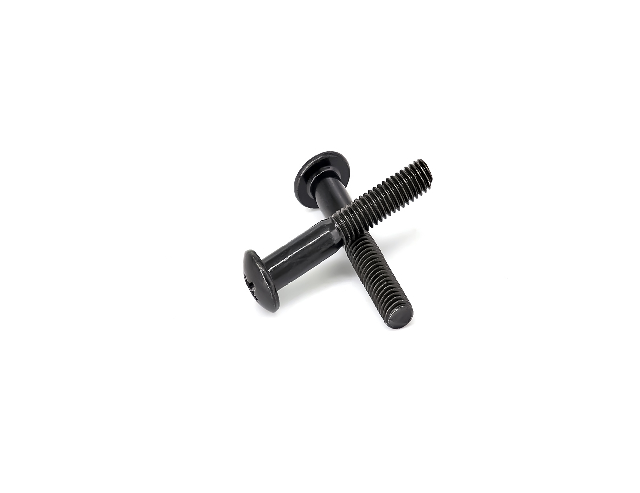 Skateboard Parts Mount Bolts BESPEED Steel Black Truss Head Phillips Truck Bolts Black Oxide